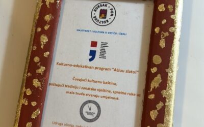 U našoj školi održana radionica “AUuu zlato!” u sklopu programa Ministarstva kulture Ruksak pun kulture